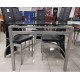 DS26313 - Dinette de 7 Pièces  (1 Table en Vitre - 6 Chaises)