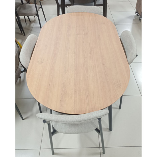 Jeu de Table à Manger de 5 Pièces (1 Table + 4 Chaises)