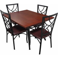 SY1034 - Dinette de 5 Pièces (1 Table - 4 Chaises)	