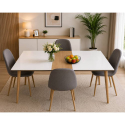 SY1051 - Dinette de 5 Pièces (1 Table - 4 Chaises)	