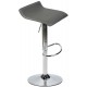 FLANAGAN Gris - Tabouret de Bar - Pivotant et Ajustable - Couleur Gris