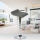 FLANAGAN Gris - Tabouret de Bar - Pivotant et Ajustable - Couleur Gris