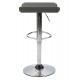 FLANAGAN Gris - Tabouret de Bar - Pivotant et Ajustable - Couleur Gris