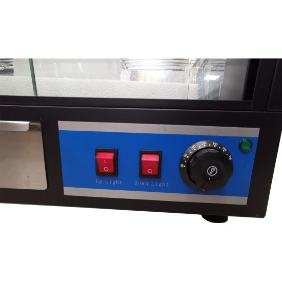 WWSF-8722.1 - Vitrine Chauffante en Verre Courbé par Westpoint