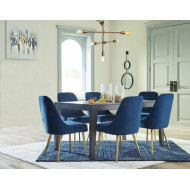 D672 - Trishcott Jeu de Salle à Manger 7 Pièces (1 Table Rectangulaire - 6 Chaises Latérales) par Ashley Furniture