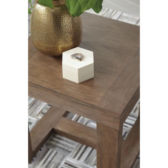 Table de Bout Carrée Cariton - Gris par Ashley Furnitures