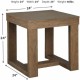 Table de Bout Carrée Cariton - Gris par Ashley Furnitures