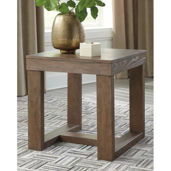 Table de Bout Carrée Cariton - Gris par Ashley Furnitures