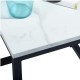 Facto - Table de Bout 13,8 pouces - Marbre Blanc