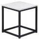 Facto - Table de Bout 13,8 pouces - Marbre Blanc
