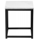 Facto - Table de Bout 13,8 pouces - Marbre Blanc