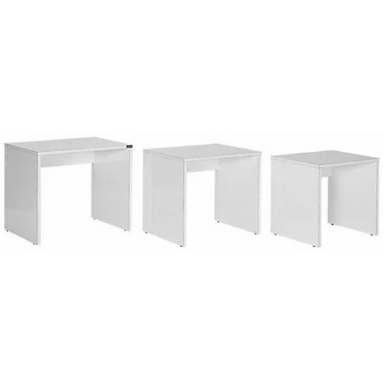 SHP-103-PP-1 - Jeu de Table 3 Pieces - Blanc Brillant