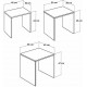 SHP-103-PP-1 - Jeu de Table 3 Pieces - Blanc Brillant
