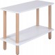 Strato - Table d'Appoint Avec Étagères - Blanc