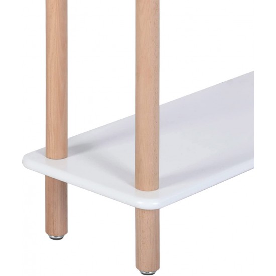 Strato - Table d'Appoint Avec Étagères - Blanc