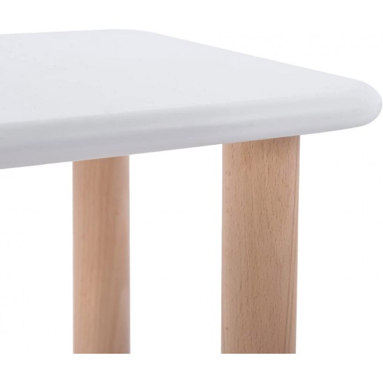 Strato - Table d'Appoint Avec Étagères - Blanc