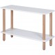 Strato - Table d'Appoint Avec Étagères - Blanc
