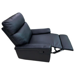 Fauteuil Fonctionnel Inclinable Polyuréthane - Noir