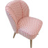 Fauteuil d'Appoint Elsie - Rose Tulipe 54 x 64,5 x 73 cm