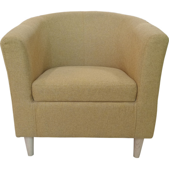 Chaise en Tissu Jaune