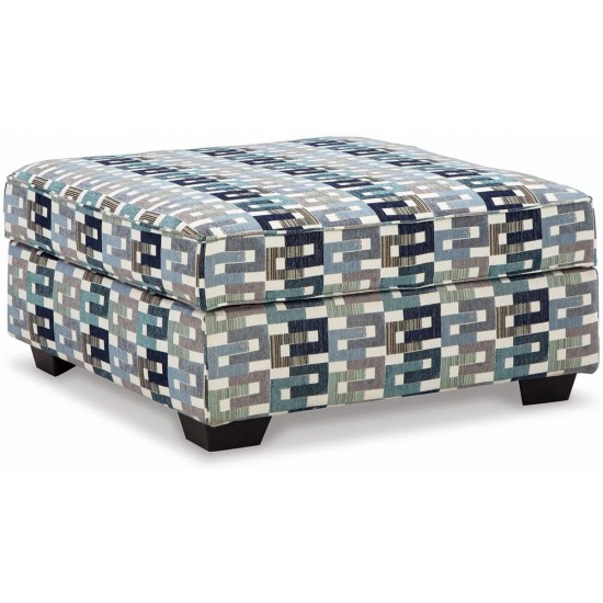 Valerano Ottoman With Storage – Parchment by Ashley Furnitures
