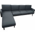 1005/645 L-SHAPE - Sectional 2 Pieces With Wooden Feet - Dark Blue	