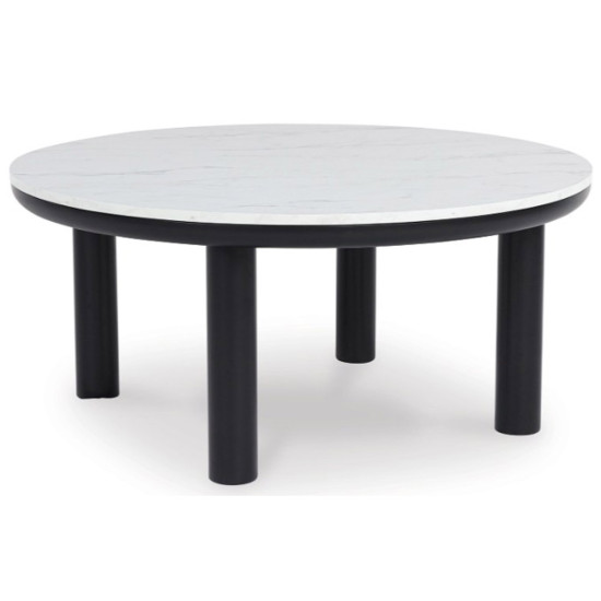 Jeu de 3 Tables d'Appoint Xandrum- Noir et Blanc par Ashley Furnitures