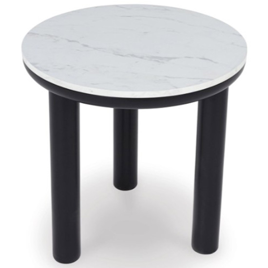 Jeu de 3 Tables d'Appoint Xandrum- Noir et Blanc par Ashley Furnitures