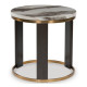 Table d'appoint Jazmore - Fabriquée par Ashley Furnitures - Finition Marron/Laiton
