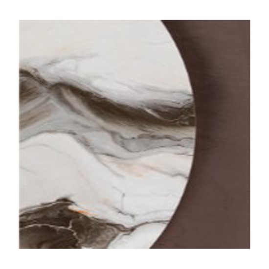 Table basse gigogne Jazmore - Fabriquée par Ashley Furnitures - Finition Marron/Laiton