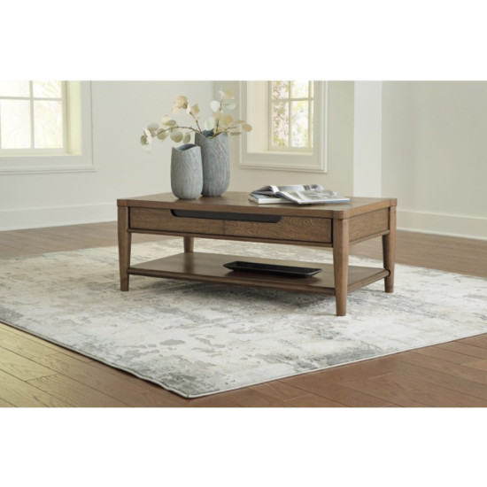 Table Basse Rectangulaire Roanhowe - Brune par Ashley Furnitures