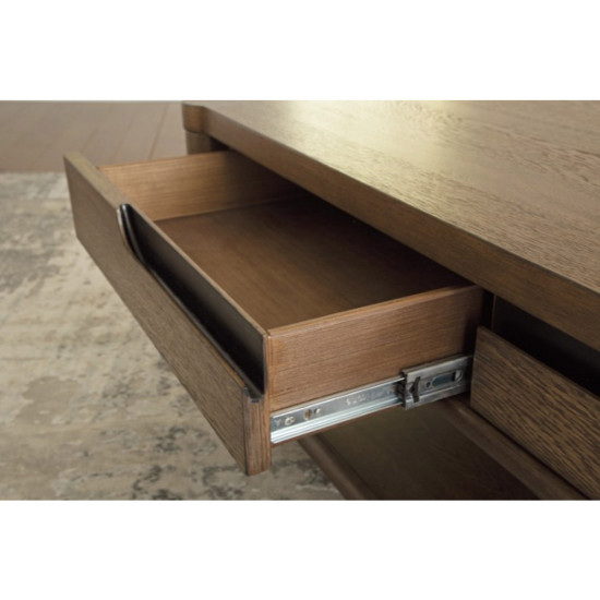 Table Basse Rectangulaire Roanhowe - Brune par Ashley Furnitures