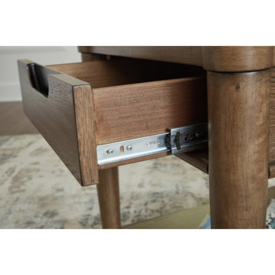 Table d'Appoint Rectangulaire Roanhowe - Brune par Ashley Furnitures
