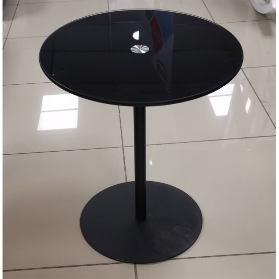 Shobal - Table Basse en Verre - Noir