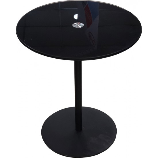 Shobal - Table Basse en Verre - Noir