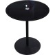 Shobal - Table Basse en Verre - Noir