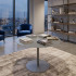 Shobal - Table Basse en Verre - Gris