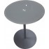 Shobal - Table Basse en Verre - Gris