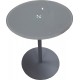 Shobal - Table Basse en Verre - Gris