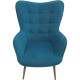 Fauteuil de Détente avec Repose-pieds – Bleue