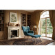 Fauteuil de Détente avec Repose-pieds – Bleue