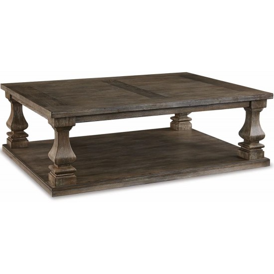 T776-1 - Johnelle Rectangular Cocktail Table - Gray by Ashley Furniture	