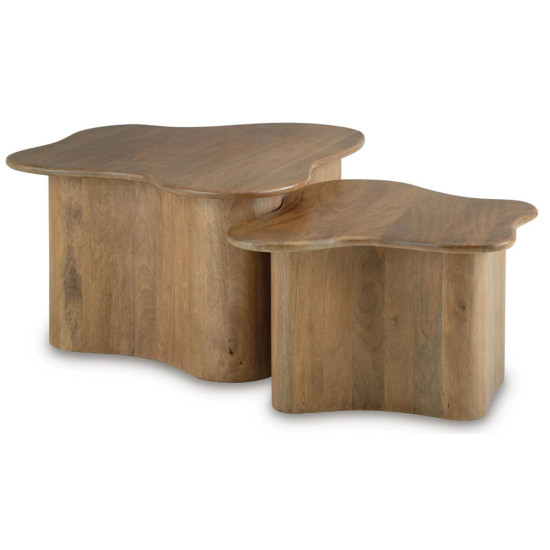 Ensemble de 2 Tables Basses Abeford Accent - Brun par Ashley Furnitures