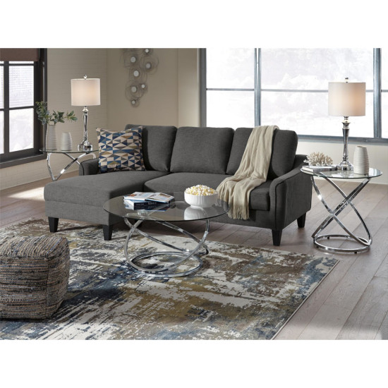 Ensemble de 3 Tables d'Appoint Hollynyx - Finition Chromée par Ashley Furnitures