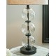 Set of 2 Airbal Table Lamp - Clear/Black by Ashley Furnitures