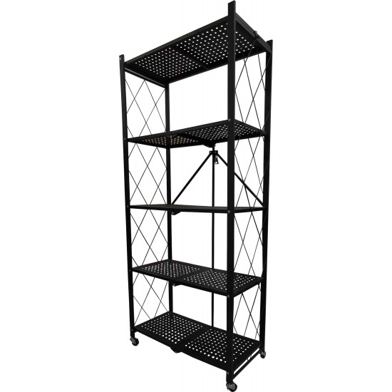 YFS-05B - Étagère à Livres Métallique - Noir