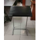 JARRED - Bureau d'Ordinateur - Tube Argenté - Noir