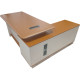 Bureau avec 2 Tiroirs et Buffet Intégré