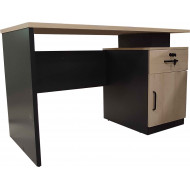 96F-0412 - Staff Desk With 1 Drawer and Built-in Sideboard  