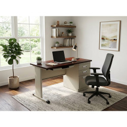DL073A - BUREAU METALLIQUE 24X48 3 TIROIRS (600X1220X750)